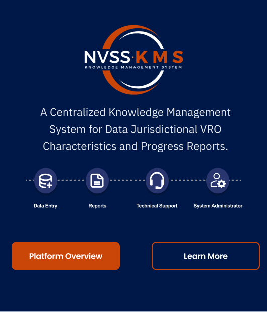 NVSS KMS dashboard cover showing key workflows and navigation