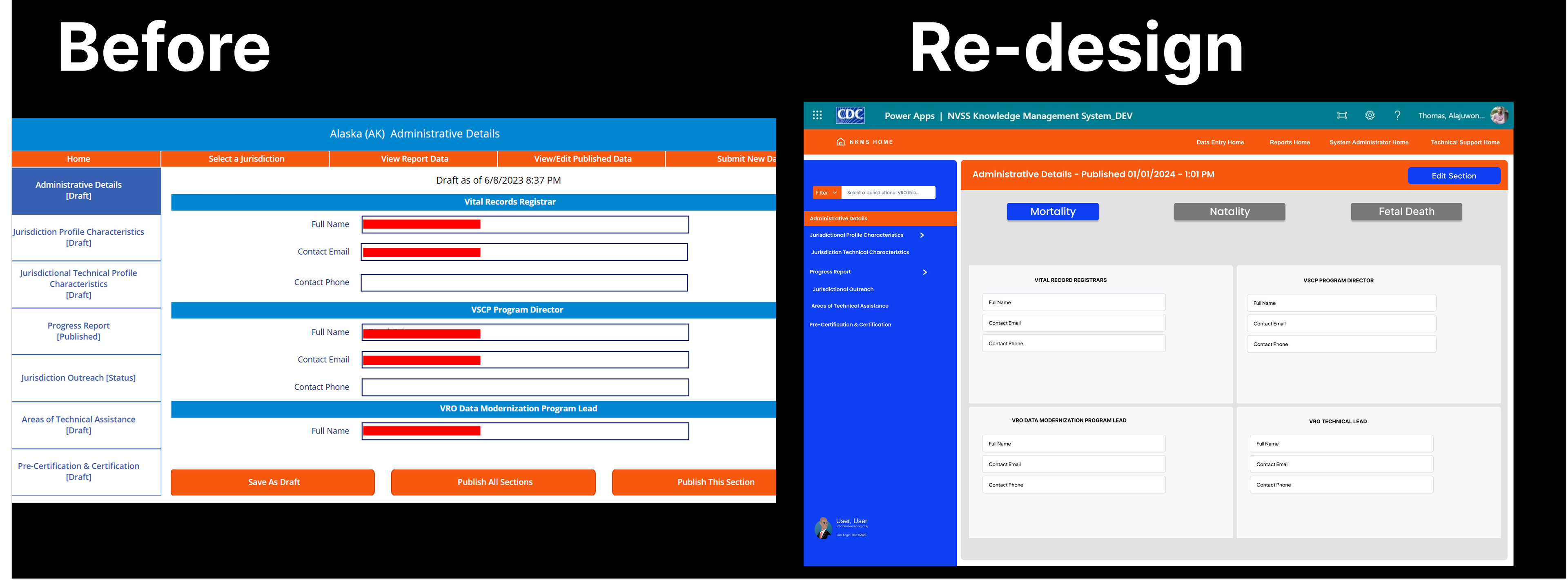 Additional state variations and data panels within the design system